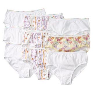 Girls Hanes® Assorted Print 9 pack Low Rise