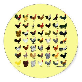 49 Roosters Stickers