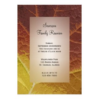 Shades of Autumn Family Reunion Invitation