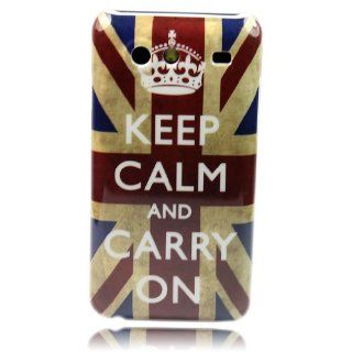Retro UK KEEP CALM Hard Skin Case Cover For Samsung Galaxy S Advance I9070 + One Headset Winder: Cell Phones & Accessories