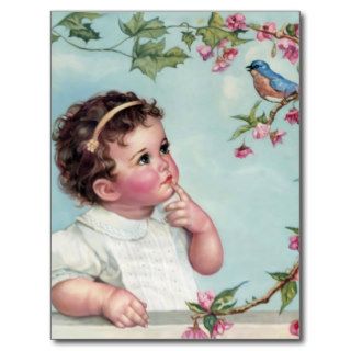 Baby Blue Bird Post Card