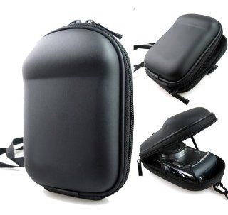Co2Crea(TM) Black Semi Hard EVA Digital Camera Case Bag Cover for Olympus SZ 16/15/14/12/11/10 XZ10 TG 2 iHS SZ30MR SZ31MR with Colorful Neck Strap with tripod mount screw : Camera & Photo