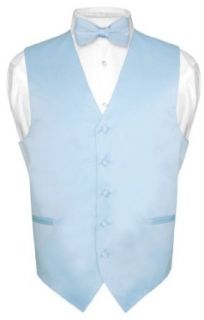 Men's Dress Vest BOWTie BABY BLUE Bow Tie Set for Suit or Tuxedo at  Mens Clothing store