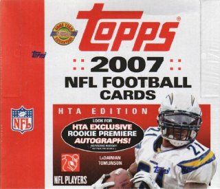 2007 Topps Football Factory Sealed HTA Jumbo Pack Hobby Box (each box includes at least 2 Autographs or Memorabilia Cards and 22 inserts)  Sports Related Trading Cards  Sports & Outdoors