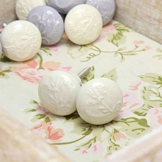 vintage crested drawer knob by lisa angel homeware and gifts