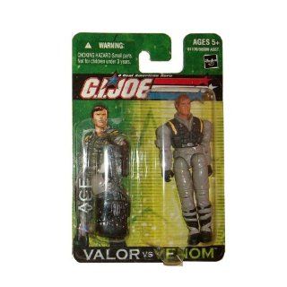 G.I. Joe A Real American Hero Valor Versus Venom 4 Inch Action Figure   ACE with Backpack, Pilot Helmet, Pistol and Assault Rifle: Toys & Games