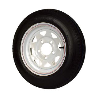 5-Hole High Speed Spoked Rim Design Tire Assembly — 20.5 x 4.80 x 12  12in. High Speed Trailer Tires   Wheels