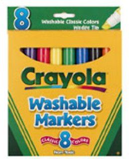 Crayola Classic Broad Line Washable Markers 8Ct (24 Pieces): Toys & Games
