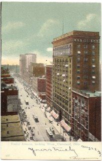 1907 Vintage Postcard   Euclid Avenue, looking West   Cleveland Ohio: Everything Else