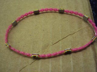 Braced Lets Neon Pink & Yellow Braces Bracelet: Toys & Games