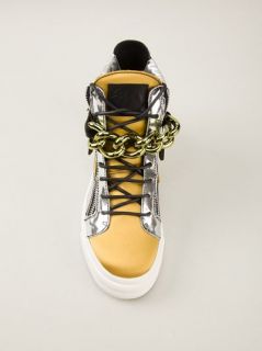 Giuseppe Zanotti Design Chain Detail Hi top Sneaker