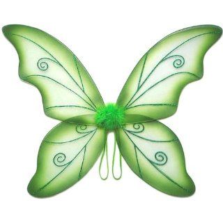Large Green Wild Fairy Wings (34 in) Toys & Games