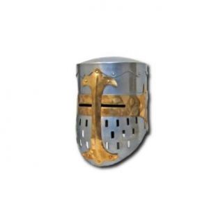 Armor Venue Norman Knight Helmet   Medieval Costume   Metallic   One Size: Adult Sized Costumes: Clothing