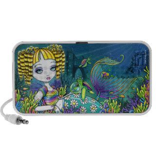 "Sandy" Rainbow Mermaid Fairy Doodle Speaker