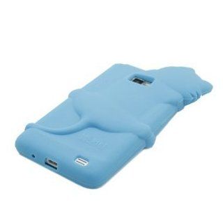 [Casemaster]Nette kiki Cat Soft Silikon Hlle fr Samsung Galaxy S2 i9100   Baby Blau: Elektronik