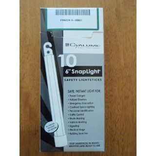 Cyalume SnapLight Industrial Grade Light Sticks, Green, 6" Long, 12 Hour Duration (Pack of 10): Industrial & Scientific