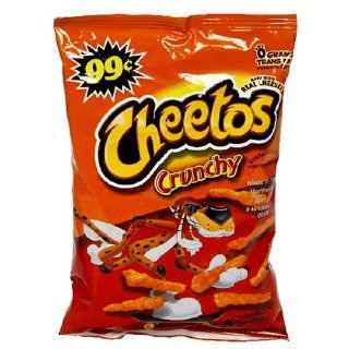 Cheetos Cheese Snacks, Crunchy, 2.857 Ounce Large Value Line Bags (Pack of 34) : Snack Puffs : Grocery & Gourmet Food
