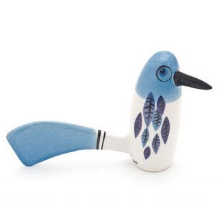 chatter bill ceramic bird by hannah turner ceramics