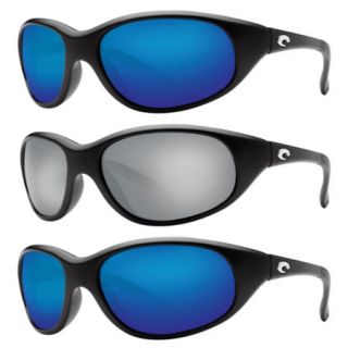 Costa Del Mar Wave Killer Sunglasses   Black Frame with Blue Mirror 400G Lens 436732