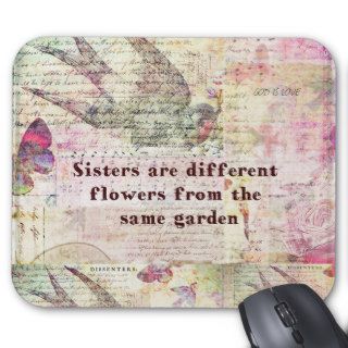 Inspirational Sister Quote Mousepads