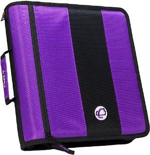 Case it 2 Inch Ring Zipper Binder, Purple, D 251 PUR : Portfolio Ring Binders : Office Products