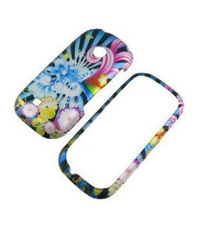 LG VN251 Cosmos 2 Graphic Rubberized Shield Hard Case   Neon Floral (Package include a HandHelditems Sketch Stylus Pen): Cell Phones & Accessories
