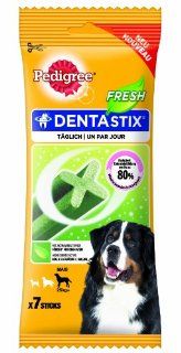 Pedigree DentaStix Snacks Fresh fr groe Hunde (>25kg), 7 Stck., 5er Pack (5 x 270 g): Haustier