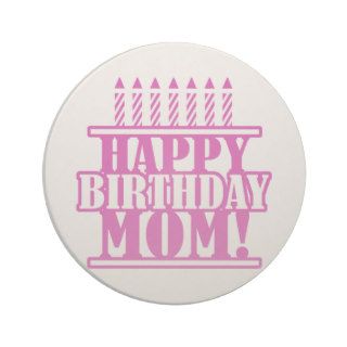 Happy Birthday Mom Beverage Coaster