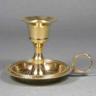 Brass Chamberstick Taper Candle Holder, Candlestick, CNDL256 : Everything Else