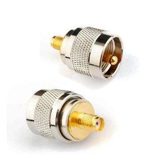 RF coaxial coax adapter SMA female to UHF male PL 259 PL259 Computers & Accessories
