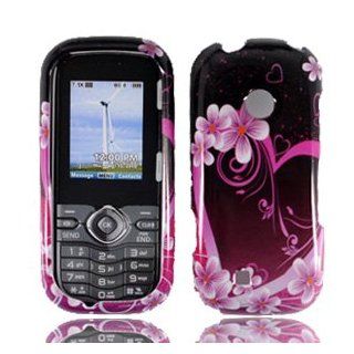 For Verizon For LG Cosmos 3 VN251S Accessory   Purple Daisy Design Hard Case Cover, Lf Stylus Pen and Screen Wiper: Cell Phones & Accessories