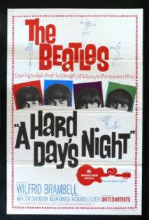 A HARD DAYS NIGHT * 1SH ORIG MOVIE POSTER BEATLES 1964 Entertainment Collectibles