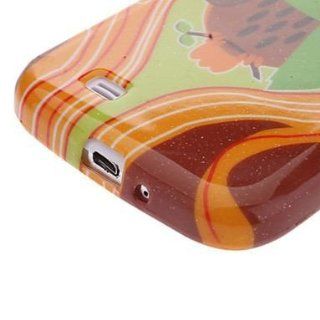Owl with Scarf Pattern TPU Soft Case for Samsung Galaxy S4 I9500: Cell Phones & Accessories
