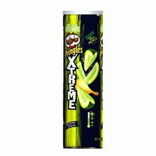 Pringles Extreme Screamin Dill Pickle Potato Crisps, 5.96 oz (3 Pack) : Potato Chips And Crisps : Grocery & Gourmet Food