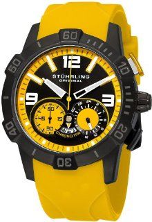 Stuhrling Original Men's 265A.3356G65 Leisure Gen Y Sport Quartz Chronograph Yellow Watch: Watches