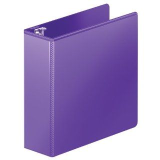 Wilson Jones Heavy Duty Round Ring View Binder with Extra Durable Hinge, 3 Inch, Purple (W363 49 267) : Office Binders : Office Products