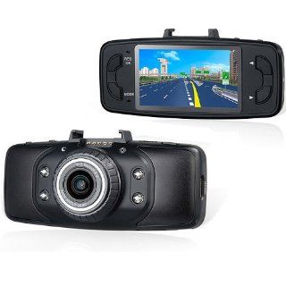 1080P 1920*1080 HD H.264 Vehicle Camera DVR Video Recorder 2.7 Inch HD LCD Display 170 Degree Wide Angle Lens G Sensor Function Support Up to 32G TF Card, Built in MIC and Speaker 