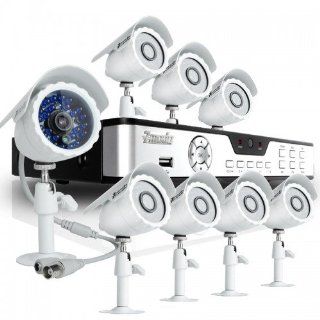 Zmodo KDB8 BARBZ8ZN 500GB 8CH H.264 DVR with 500GB HDD & 8 CMOS 480TVL 65ft IR Outdoor Security Cameras : Complete Surveillance Systems : Camera & Photo