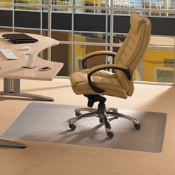 Floortex Cleartex Advantagemat Pvc Protection Chair Mat (46 X 60) For Carpet