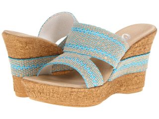 Onex Africa Womens Wedge Shoes (Blue)