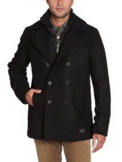 Ben Sherman Men's Melton Coat With Ribbed Funnel Neck, Privet, XX Large at  Mens Clothing store: Wool Outerwear Coats