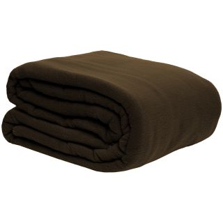 Lcm Home Fashions Supreme Warmth Fleece Blanket Brown Size Full : Queen