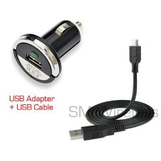 For Mio DigiWalker C220 C230 C310 C320 C520 C720 GPS USB Micro Vehicle Power Car Charger Adapter + USB Data Cable: GPS & Navigation