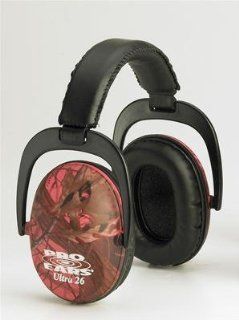 Pro Ears Ultra Passive 26 NRR Headset, Pink RealTree PE 26 U PC Pink Camo : Hunting Earmuffs : Sports & Outdoors