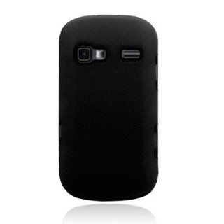 For LG Rumor Reflex/LN272 Armor Case Black Hard Cover + Black Silicone Case 