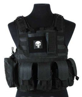 Matrix Tactical Systems High Speed Combat Simulation Vest "Metal Gear Ciras". (Black) : Sports & Outdoors