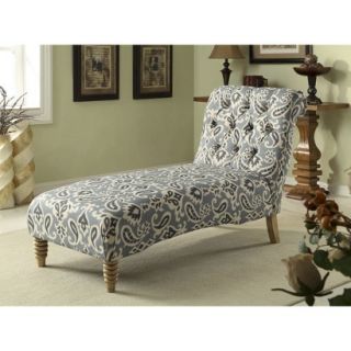 Chaise Lounge: Armen Living Yorkshire Lounge Chair   Ikat