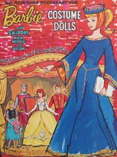 Barbie & Ken LITTLE THEATER 'Costume Dolls' PAPER DOLL BOOK w SKIPPER, KEN, MIDGE, ALLAN & BARBIE DOLLS, Costumes & Scenery for 5 PLAYS! (1964 Whitman, Mattel): Toys & Games