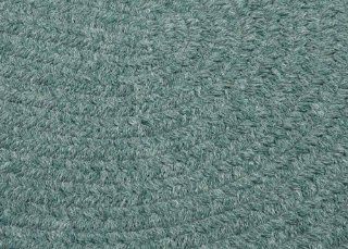 Shop Solid Braided Wool Area Rug 6ft. x 6ft. Round Teal Simple Soft Carpet at the  Home Dcor Store. Find the latest styles with the lowest prices from Super Area Rugs