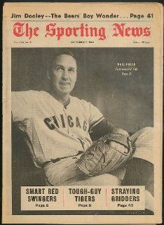 THE SPORTING NEWS Phil Regan Chicago Cubs Jim Dooley Bears 9/7 1968: Entertainment Collectibles